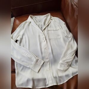 Equipment Femme blouse in off white size Medium